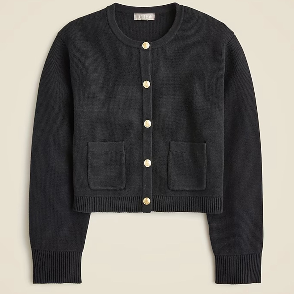J. Crew Black Cardigan Sweater